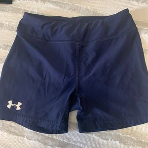 Underarmour small navy volleyball shorts